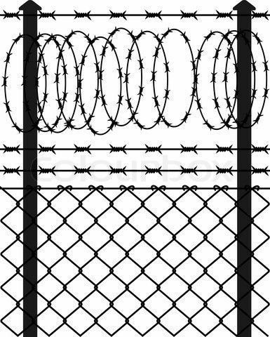 Wired Fence, Grunge Designs, Meg 2, Prison Life, Barb Wire, Security Fence, Leg Tattoos Women, Tattoo Stencil Outline, Wire Fence