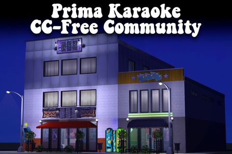 I was inspired by the "karaoke boxes" from Japan where you get a private room with your friends for karaoke instead of having to sing badly in front of every single person in the building lol - Now... Fallout New Vegas, Sims 4 Collections, Single Person, Private Room, Maxis Match, Sims 2, Sims Cc, Karaoke, Restaurant Bar