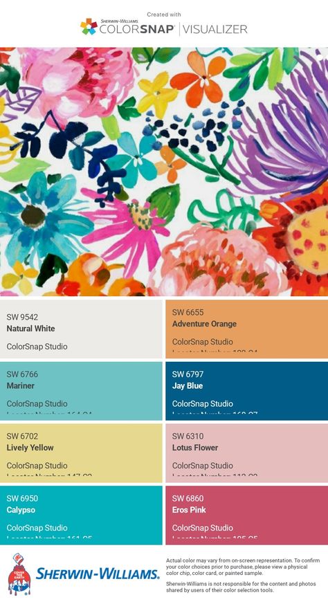 Bright Eclectic Color Palette, Sherwin Williams Bright Paint Colors, Vintage Rainbow Color Palette, Classroom Color Palette, Bright Boho Color Palette, Make A Color Palette, Bohemian Color Palette, Colorful Aura, Color Palette From Image