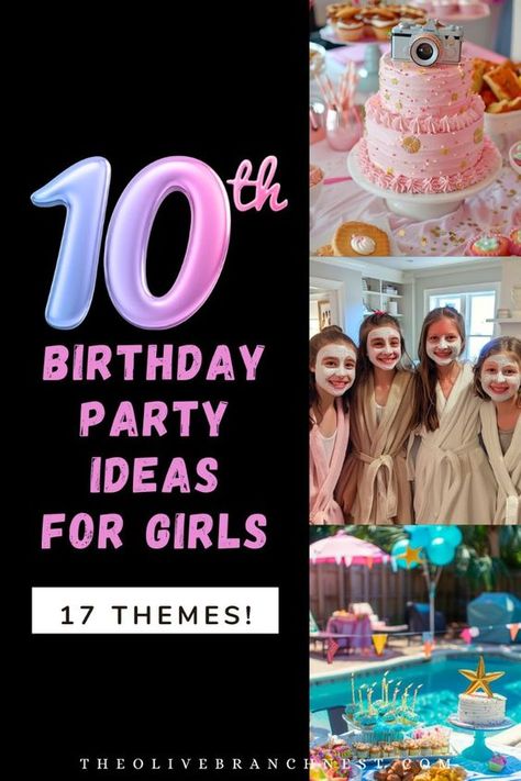 Tenth Bday Party Ideas, 10yr Birthday Party Ideas, Double Digit Birthday Theme, 10 Year Bday Party Ideas, 10 Themed Birthday Party, 10 Year Birthday Ideas, 10 Birthday Theme Ideas, 10 Girl Birthday Party Ideas, Tenth Birthday Party Ideas Daughters