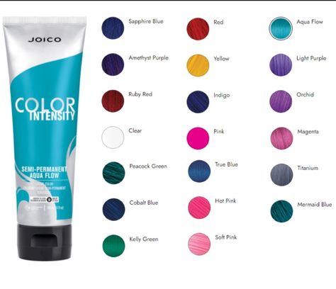 Dark Purple And Teal Hair, Joico Passion Berry Hair Color, Adore Rich Eggplant Hair Color, Joico Color Intensity Amethyst Purple, Joico Color Intensity, Pravana Vivids Violet, Joico Color, Undercut Long Hair, Orchid Color