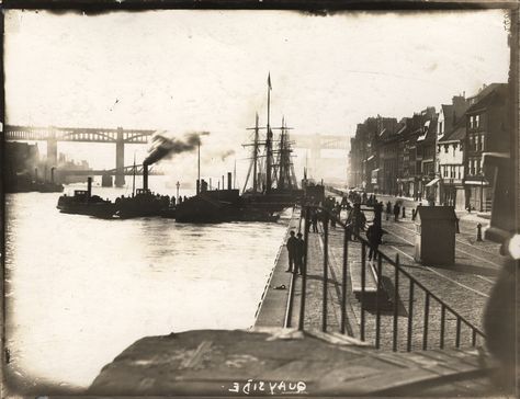 https://flic.kr/p/7ddJhE | 004002:Quayside Newcastle Upon Tyne. 1880 | Description : The photograph shows a typical scene on the Quayside in the 1880's Printed Copy : If you would like a printed copy of this image please contact Newcastle Libraries www.newcastle.gov.uk/tlt quoting Accession Number : 004002 Newcastle Quayside, Newcastle Gateshead, Newcastle England, England History, North Shields, Old Sailing Ships, Olympic Torch, Tyne And Wear, Old Port