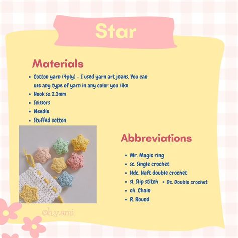 Small Crochet Star Pattern, Small Crochet Projects Free Easy Patterns, Small Star Crochet, Star Crochet Pattern Free, Small Crochet Gifts Free Pattern, Easy Crochet Projects For Beginners Step By Step Free Pattern, Small Crochet Projects Easy, Kawaii Crochet Pattern Free, Small Easy Crochet Projects