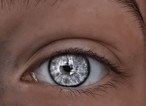 Glowing Grey Eyes, Silver Eyes Fantasy Art, Silver Eyes Aesthetic, Grey Eyes Aesthetic, Light Grey Eyes, Eye Ring Silver, Silver Eyes, Grey Eyes, Silver Eye