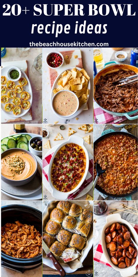 Looking for some inspiration for the big game?? Here is a list of 20+ recipes that are all winners for Super Bowl LVIII! The list includes appetizers, main dishes and desserts, so there's something for everyone! Super Bowl Entrees, Party Food Favorites, Pretzel Crusted Chicken, Philly Cheesesteak Sloppy Joes, Beef Quesadillas, Honey Chipotle Chicken, Super Bowl Recipes, Mustard Dipping Sauce, Roasted Red Pepper Hummus