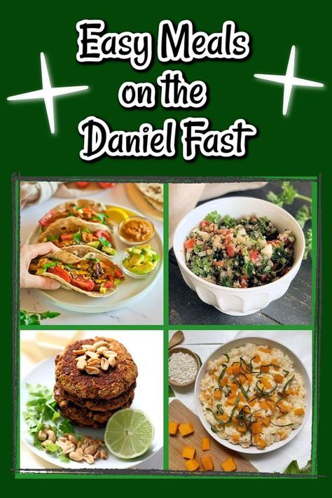 These healthy Daniel Fast dinner recipes might be just what you need to jumpstart your new year. All these recipes make a great meal for lunch or dinner while you are on the fast. Daniel Fast Recipes Dinner Main Dishes, Daniel Plan Recipes Meals, 10 Day Daniel Fast, Daniel Fast Lunch, Daniel Fast Dinner, Daniel Diet Recipes, Daniel Fast Food List, Daniel Fast Diet, Daniel Fast Meal Plan