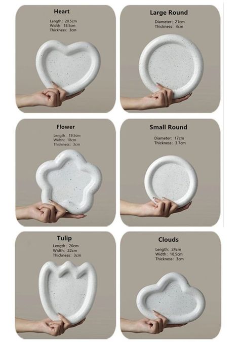 Clay Project Ideas, Clay Tray, Ceramic Dessert, Clay Plates, Diy Air Dry Clay, Sculpture Art Clay, Air Dry Clay Projects, Ring Display, Display Jewelry