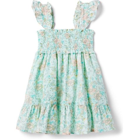 The Emily Smocked Sundress, Green - Janie and Jack Dresses | Maisonette Sleepwear Dress, Swimming Bathing Suits, Easter Dress, Janie And Jack, 50's Dress, Spring Dresses, Shop Dresses, Effortless Style, Sundress