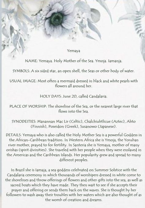 Yemaya Goddess Of The Sea, Oya Goddess Symbol, Daughter Of Yemaya, Yemaya Orisha Altar, Yemaya Altar, Yemaya Goddess, Orisha Yemaya, Goddess Yemaya, Oya Goddess