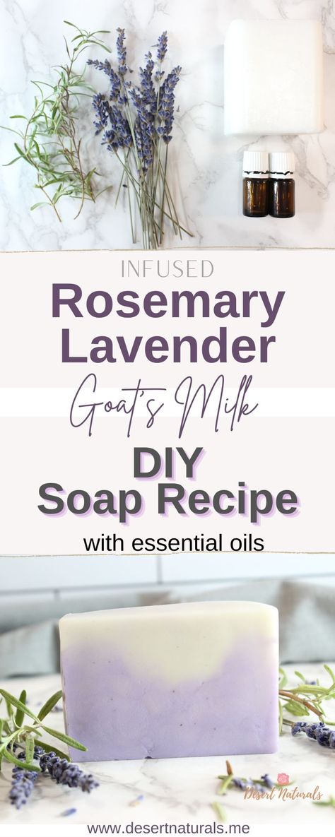 Making Lavender Soap, Lavender Soap Diy, Lavender Soap Recipe Melt And Pour, Goats Milk Melt And Pour Soap Recipes, Rosemary Soap Recipes, Goat Milk Soap Recipe Homemade, Diy Essential Oil Soap, Lavender Soap Recipe, Melt And Pour Soap Ideas