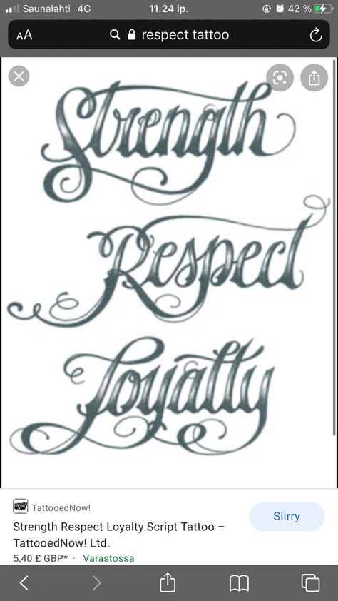 Loyal Quotes, Respect Tattoo, Loyalty Tattoo, Graffiti Lettering Alphabet, Chicano Lettering, Cool Tattoo Drawings, Banner Drawing, Chicano Drawings, Quote Coloring Pages