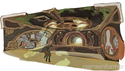 Zelda: Breath of the Wild dungeon concept art - Nintendo Everything Zelda Breath Of The Wild, Landscape Concept, New Fantasy, Legend Of Zelda Breath, Wild Adventures, Zelda Breath, Breath Of The Wild, Environment Design, Environment Concept Art