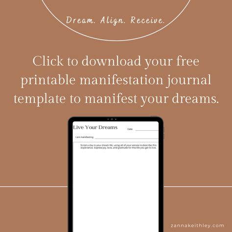 Journaling is one of the most profound practices to align with your highest self and manifest the life you’ve been dreaming about. In this article, download your free printable manifestation journal template, plus get guidance on how to use each section in the template to manifest your deepest and most heartfelt dreams. Free Manifestation Journal Template, Manifestation Journal Template, How To Journal, Template Free Printable, Manifestation Tips, Dream Date, Manifest Abundance, Manifest Your Dreams, Writing About Yourself