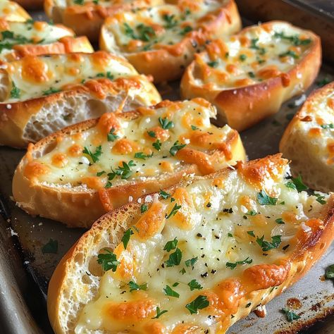 🧄🧀 Enjoy the rich flavors of Cheesy Confit Garlic Bread! 🧄🧀 #BreadLovers #CheesyGoodness Cheesy Confit Garlic Bread Ingredients: French baguette, sliced (1) Garlic cloves, confit (10) Mozzarella cheese, shredded (1 cup) Parmesan cheese, grated (1/2 cup) Butter (1/2 cup) Olive oil (2 tbsp) Parsley, chopped (2 tbsp) Salt and pepper to taste Instructions: Preheat oven to 375°F (190°C). Spread confit garlic and butter on baguette slices. Top with mozzarella and Parmesan cheese. Bake for 10-15... Confit Garlic, Baguette Slices, Recipes With Naan Bread, Cheese Bake, Garlic Cheese Bread, African Cooking, Air Fried Food, Twisted Recipes, French Baguette