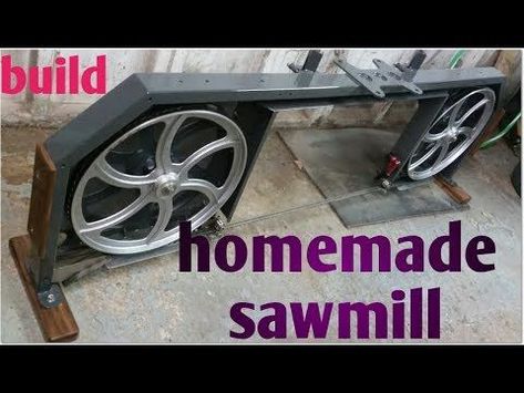 Portable Bandsaw Mill, Saw Mill Diy, Homemade Chainsaw Mill, Chainsaw Mill Plans, Portable Chainsaw Mill, Homemade Bandsaw Mill, Diy Bandsaw, Portable Saw Mill, Bandsaw Mill