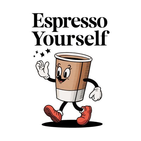 Espresso Yourself, Music Humor, Funny Movies, Pride Tshirts, Kids Stickers, Tank Top Long Sleeve, Black Artists, Kentucky Derby, Anime Movies