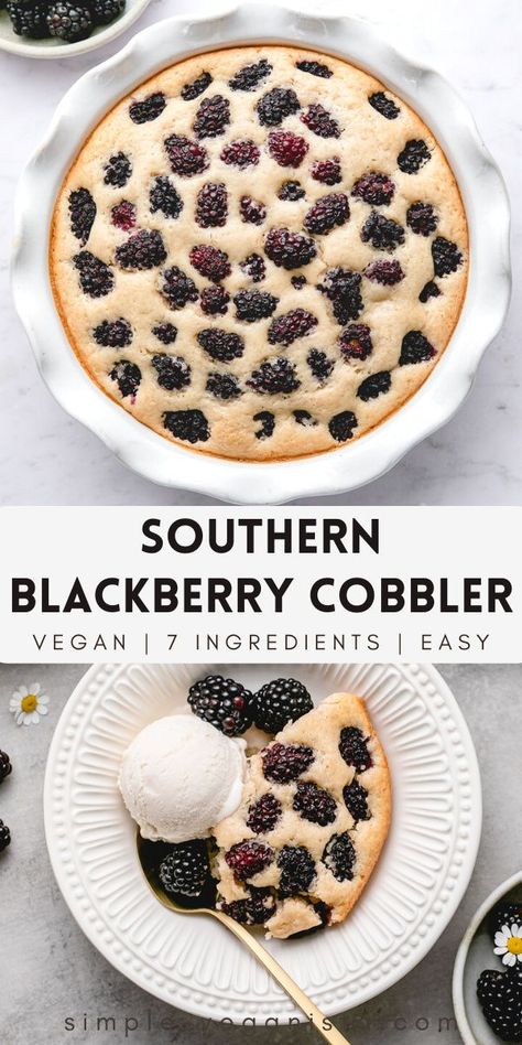 Vegan Berry Cobbler, Blackberry Healthy Recipes, Vegan Cobbler Recipes, Vegan Blackberry Recipes, Blackberry Recipes Vegan, Healthy Blackberry Recipes, Healthy Blackberry Cobbler, Vegan Blackberry Cobbler, Gluten Free Blackberry Cobbler