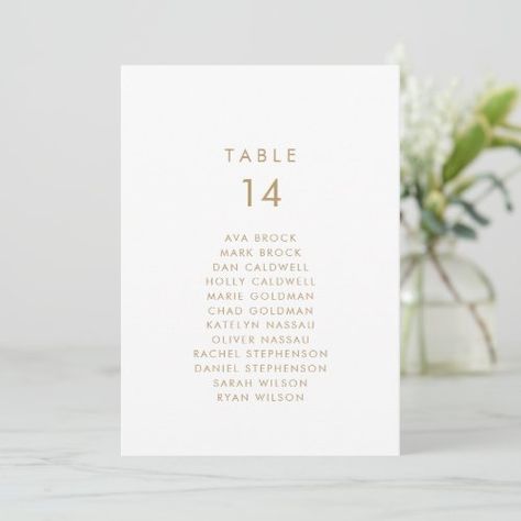 Chic Gold Typography Table Number Seating Chart Summer Party - rustic seating chart cards, modern wedding table plan card, simple table number, minimalist table plan, classic hanging seating chart, boho seating arrangement, minimal hanging seating chart cards, elegant chic typography template k400, mod winter fall spring summer, bohemian neutral yellow gold white Rustic Seating Charts, Seating Chart Cards, Boho Seating, Wedding Table Number Signs, Gold Typography, Minimalist Tables, Wedding Table Plan, Table Number Cards, Simple Table