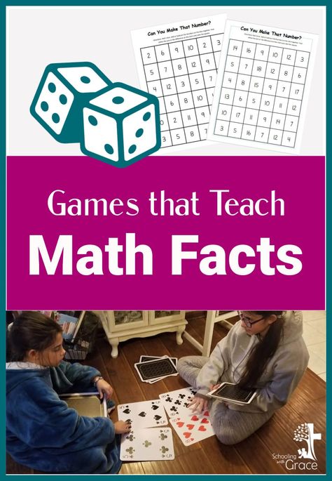 Are you looking for ways to make teaching math facts more fun? These ideas will teach you how to use games to teach math facts. Teaching Math Facts, How To Teach Math, Math Fact Games, Tutoring Ideas, Math Fact Practice, Physical Play, Learning Support, Struggling Students, Math Strategies