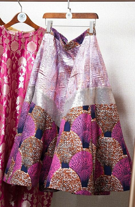 Kimono And Skirt Outfit, Outfit Style Ideas, A Line Skirt Outfits, African Print Maxi Skirt, African Print Tops, African Skirts, Chic Dress Classy, African Dresses Modern, African Inspired Clothing