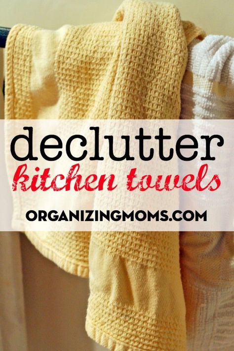 Organizing Kitchen Towels, Organize Kitchen Towels, Kitchen Towel Storage, Kitchen Towels Storage, Organizing Solutions, Organizing Products, Declutter Kitchen, Organisation Ideas, Thrifty Thursday