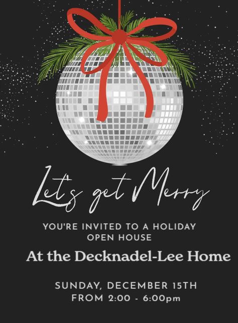 Make Merry Under the Disco Ball Invitation | Evite Disco Ball Invitation, Ball Invitation, Login Page, People Together, Online Invitations, Youre Invited, Disco Ball, Open House, Christmas Party