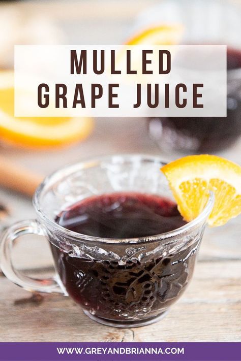 homemade hot mulled grape juice What To Do With Grapes, Grape Juice Recipe, Slow Cooker Drinks, Juice Grape, Crockpot Drinks, From Scratch Recipes, Preserving Recipes, Orange Syrup, Scratch Recipes