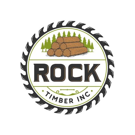 Timber Logo Design, Timber Logo, Log Saw, Social Media Icons Vector, Logo Design Illustration, Wood Logo, Logo Art, Wood Logs, Business Icon