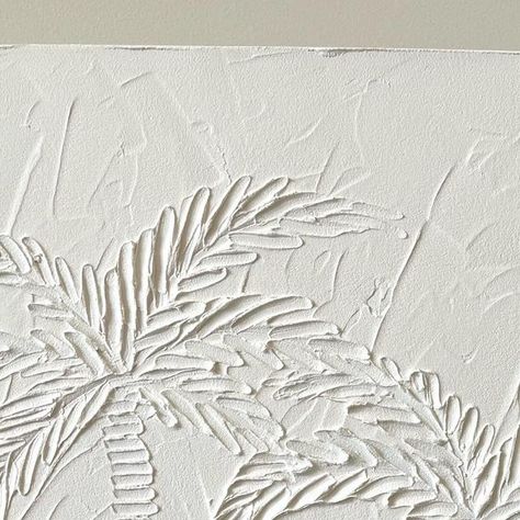 Krista Collective on Instagram: "NEW and available NOW! A beautiful textured palm piece for summer. White textured palms trees on a textured white background. 14x14 inches unframed. Simple yet stunning! Shop the link in my bio. • • • • • #textured #texturedartdecor #texturedart #paletteknifepainting #palmtrees #palmtreepainting #summervibes #homedecor #wallart #wallpainting #shopsmall #etsy" Palm Tree Texture Art, Textured Palm Tree Art, Abstract Palm Tree, Palm Tree Oil Painting, Palmetto Tree Painting, Palm Trees Painting, Palette Knife Painting, White Texture, White Paints