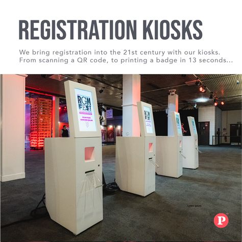 At the start of the year, we launched the registration kiosks, and they have proven to be really popular with our existing clients. We are now looking to offer these as a stand-alone service at events and exhibitions.  At 13 seconds end to end, these kiosks offer a rapid solution for checking delegates into an event. #eventregistration #eventtechnology #eventprofs Event Registration Design, Registration Booth, Christmas Activation, Activation Event, Check In Kiosk, Launch Event Ideas, Registration Table, Self Registration, Event Technology