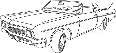 Lowrider Drawings, Simple Car Drawing, Car Drawing Pencil, Cars Coloring, School Car, Hydraulic Cars, Lowrider Art, Car Drawing, Cool Car Drawings