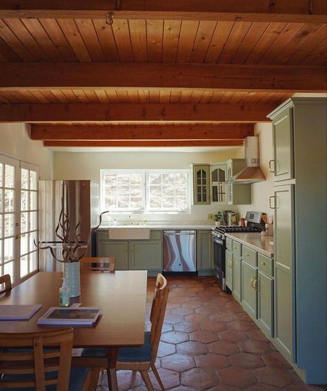 Southwest Kitchen, Long Driveway, Barn Kitchen, Three Hearts, Charming Home, Cottage Interior, Living Room Flooring, Painting Kitchen Cabinets, Rustic Kitchen