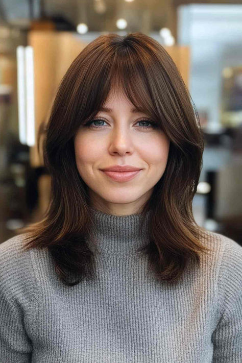 Have You Seen The Kitty Cut Hairstyle Trend? If Not, Here Are 25 Perfect Examples Kitty Cut Hair Trend 2024, Kitten Cut Hair, Kitty Haircut 2024, Kitty Cut Hair 2024, Soft Classic Hair, Kitty Haircut, Kitty Cut Hair, Corte Shaggy, Textured Long Bob