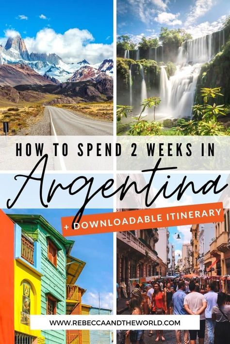 South American Travel Itinerary, 2 Weeks In South America, One Week In Argentina, Argentina 2 Week Itinerary, South America 2 Week Itinerary, Argentina Things To Do, 2 Weeks In Argentina, Chile And Argentina Itinerary, Argentina Places To Visit