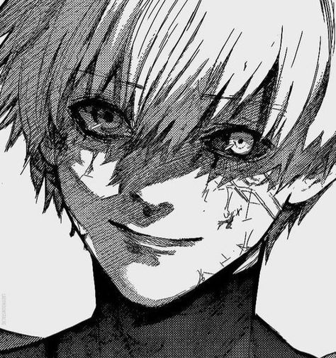 Ken Kaneki Ken Anime, Anime Gangster, Ken Tokyo Ghoul, Tokyo Ghoul Manga, Tokyo Ghoul Kaneki, Kaneki Ken, Bleach Anime, Black And White Pictures, Anime Poses Reference