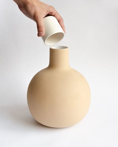 TENZO on Instagram: “The Cantaro Carafe, handmade in Oaxaca” Vase For Flowers, County House, Art Folder, Ceramic Kitchen, White Glaze, Flower Vases, Dinner Party, Glaze, New Arrivals