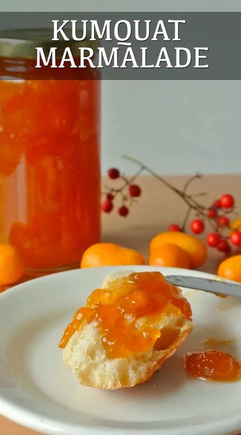 Marmelade Recipe, Kumquat Marmalade Recipes, Kumquat Jam, Kumquat Marmalade, Summer Sweet Treats, Jam And Jelly Recipes, Kumquat Recipes, Preserving Fruit, Orange Marmalade Recipe