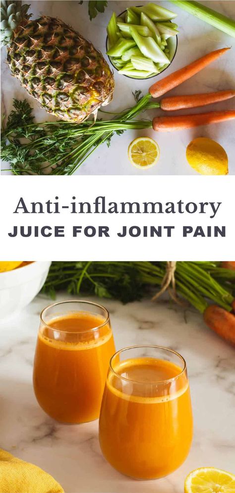 Inflammation Juice, Inflammation Smoothie, Healthy Juicer Recipes, Healthy Juice Drinks, Anti Inflammation Recipes, Juice Cleanse Recipes, Inflammation Diet, Juicy Juice, Juicer Recipes