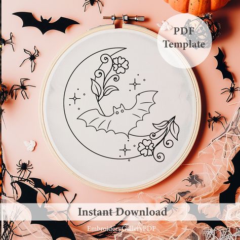 SUPER PACKAGE: https://www.etsy.com/listing/934669897 ❤After purchase, We will send you a link with the access, and you can instant download the patterns. You can access all the times that you want. Not Expire. ❤The patterns are an instant download PDF, and Included: -  PDF template of the design in 6 sizes: 3,4,5,6,7 and 8" -  Tips on how to transfer the pattern to your fabric -  Does not include color or stitch suggestions. ❤ NOTE: * These are a digital item. Etsy will be sent the PDF directly Horror Embroidery Patterns, Embroidery Stencils Free Printable, Goth Embroidery Patterns, Goth Embroidery, Embroidery Patterns Free Templates, Gothic Embroidery, Spooky Embroidery, Embroidery Guide, Diy Embroidery Projects