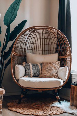 Check out this look from LIKEtoKNOW.it http://liketk.it/2AZJB  Download the LIKEtoKNOW.it app to Shop Your Screenshots™ Bamboo Chairs, So Confused, Bamboo Chair, Hygge Home, Small Apartment Decorating, Corner Chair, Cozy Reading Nook, House Room, Boho Living Room