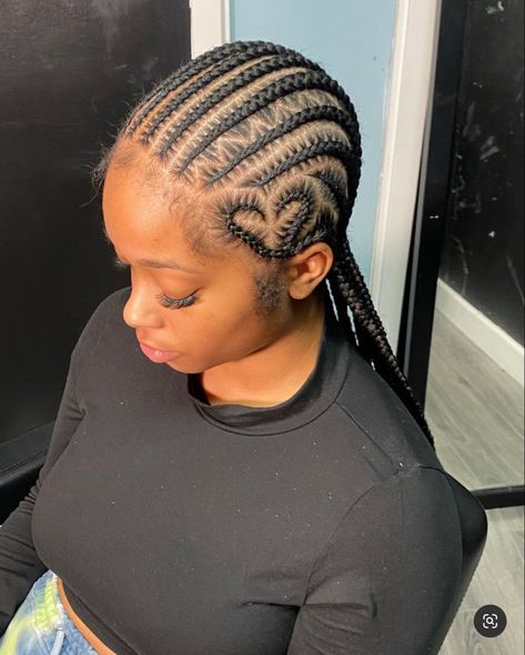 Ten Feedin Braids, One Layer Cornrows, Cornrows Natural, Cornrow Designs, Corn Row, Senior Week, Protective Braids, Braiding Hairstyles, Cornrows Braids For Black Women