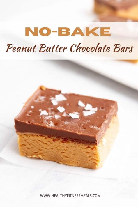 Keep the oven off with these healthy No-Bake Peanut Butter Bars! They're loaded with all-natural ingredients and are whipped up easily in less than 30 minutes. #nobake #peanutbutterbars Peanut Butter Bars No Bake 3 Ingredients, No Bake Peanut Butter Bars Healthy, Protein Peanut Butter Bars No Bake, Peanut Butter No Bake Bars, Peanut Butter Bars Healthy, Reese’s No Bake Peanut Butter Bars, Healthy No Bake Oat Peanut Butter Chocolate Honey Bars, Sarah Nelson, The Kitchn No Bake Peanut Butter Bars