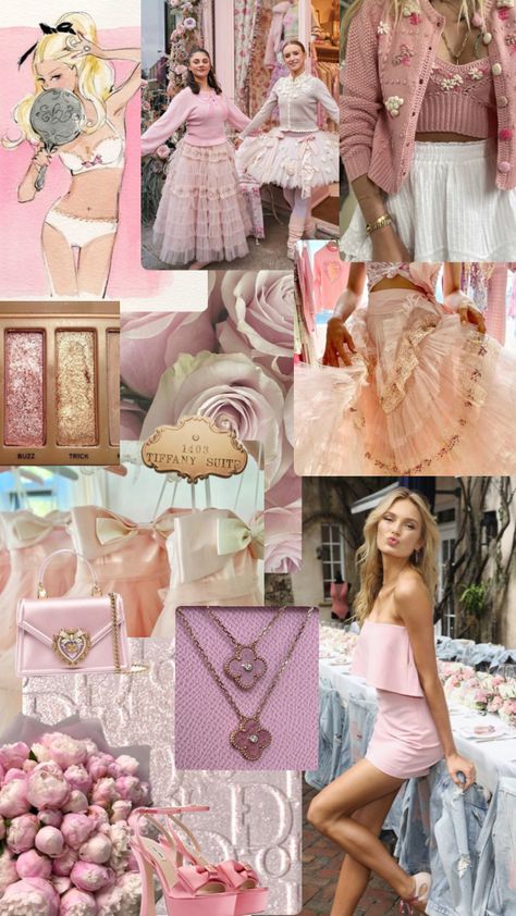 Coastal Princess, Pink Fashion Aesthetic, Loveshackfancy Aesthetic, February Aesthetic, Fashion Aesthetic Wallpaper, Pink Wallpaper Aesthetic, Paris Model, Feminine Energy Aesthetic, Prom Eye Makeup