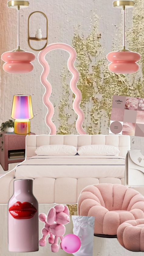 Groovy Aesthetic, Sweet Room, Apartment Projects, Aesthetic Room, Bedroom Decor, Loft, Pastel, Apartment, Bedroom