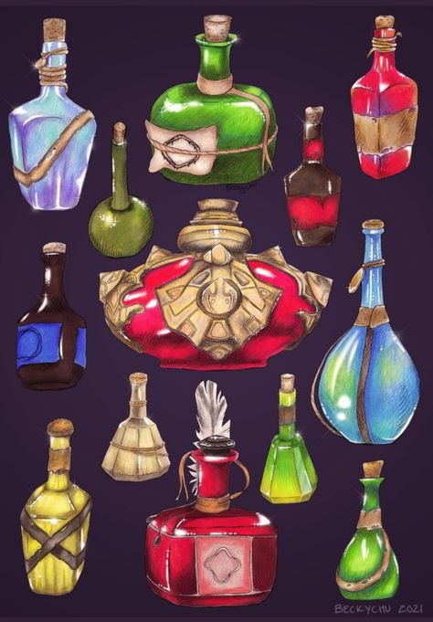 Magic Bottles, Potion Bottle, Elder Scrolls, Facebook Sign Up, Skyrim, Art Design, Entertainment, Fan Art, Media