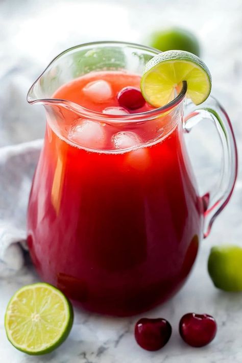 This easy-to-make cherry limeade recipe combines lemon-lime soda, jarred cherries, and fresh lime juice for a perfect blend of sweet and tart flavors. Braums Cherry Limeade Recipe, Cherry Limeade Recipe Alcohol, Cherry Limeade Vodka, Alcoholic Cherry Limeade, Sonic Cherry Limeade Recipe, Gin Rickey Recipe, Cherry Limeade Recipe, Sonic Cherry Limeade, Limeade Recipe