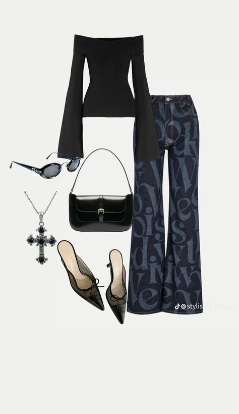 Polyvore Outfits Baddie, Modest Baddie Outfits, Polyvore Outfits Aesthetic, Modest Spring Outfits, Outfits Baddie, Casual Work Outfits Women, 2000s Streetwear, 2000s Clothes, Retro Fashion Women