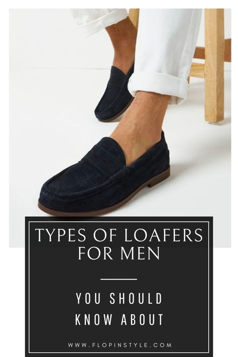 Step into style with our guide to men's loafers. Explore the essential types of loafers for men, including versatile penny loafers and elegant tassel loafers. Whether you're looking for formal loafers for a sleek look or casual loafers for everyday wear, find the perfect loafers styles for men. Learn more at flopinstyle.com Men Wearing Loafers, Mens Loafers Outfit Casual Street Styles, Loafers Men Outfit Formal, Types Of Loafers, Loafers Outfit Casual, Loafers Horsebit, Belgian Loafers, Kiltie Loafers, Loafers Men Outfit