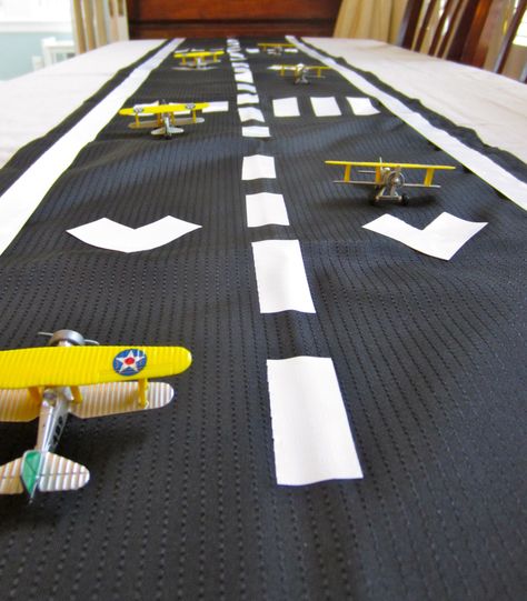 Airplane Runway Table Birthday Celebration Ideas, Pilot Party, Aviation Party, Planes Birthday Party, Planes Birthday, Planes Party, Airplane Theme, Airplane Birthday Party, Airplane Party