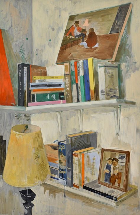 Salman Toor, Floating Bookshelf, Arte Inspo, Artist Paint, A Shelf, Pretty Art, Painting Inspiration, Bookshelves, Art Inspo